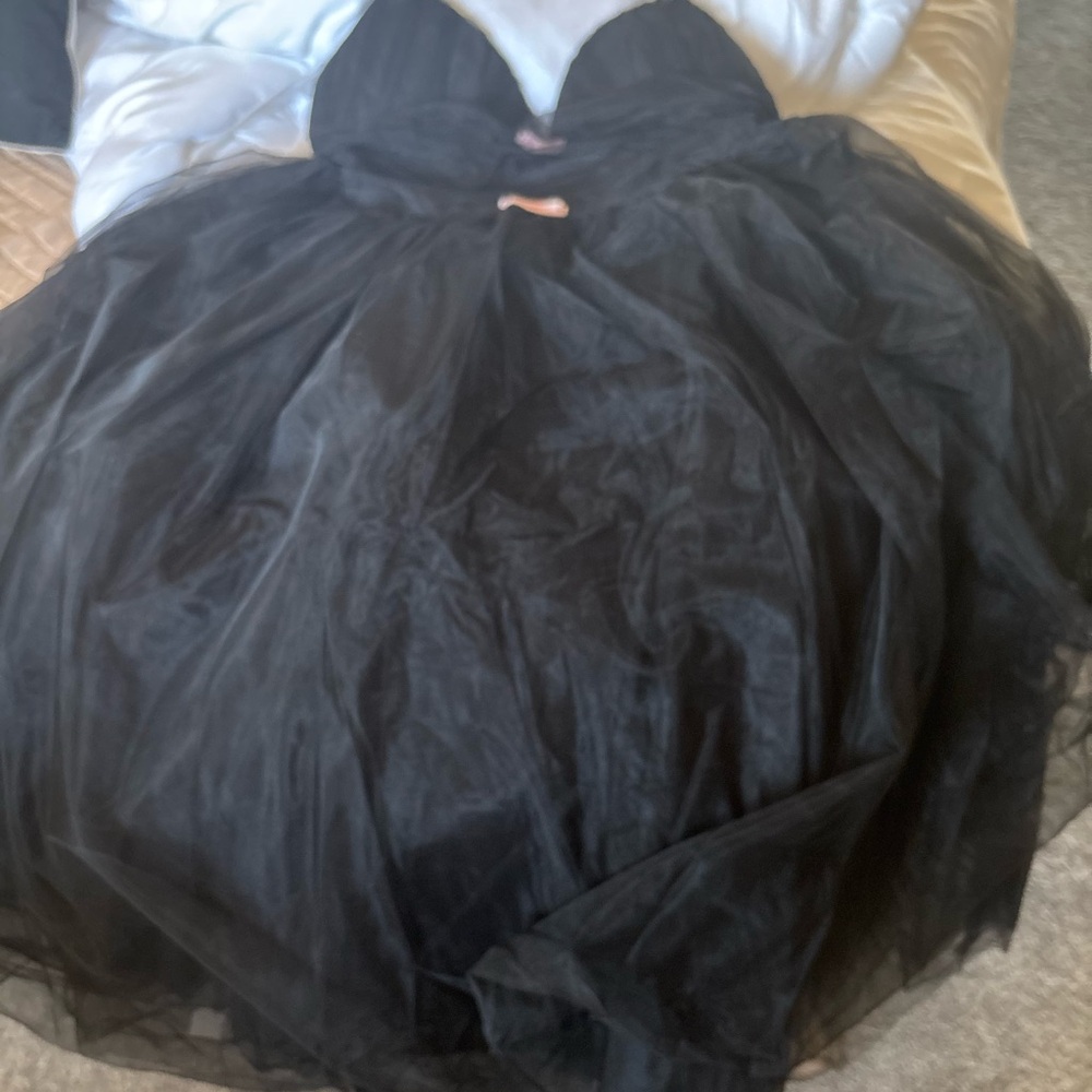 Fashion Nova Black Tulle Prom Dress - Picture 2 of 2